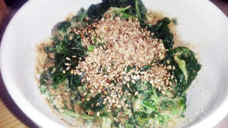 Spinat in Sesam 2